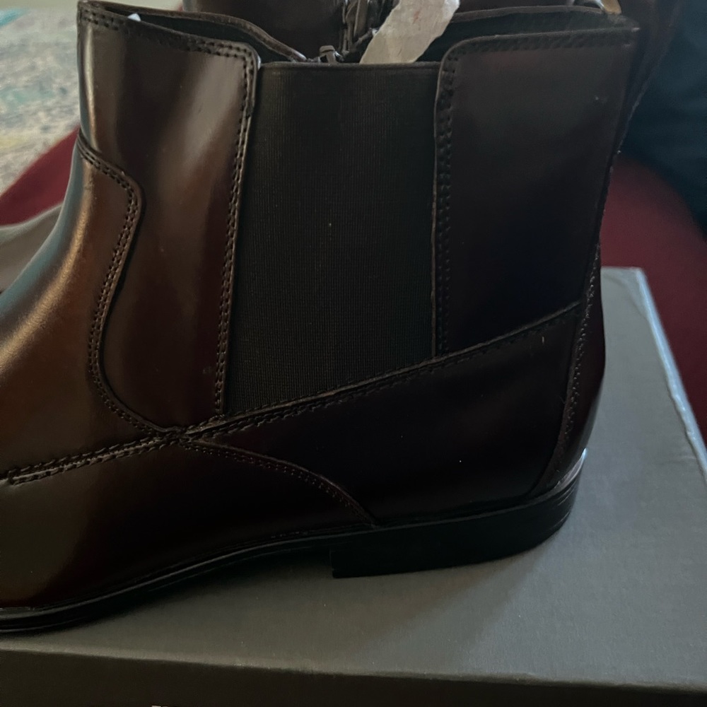 BRAND NEW BROWN STACEY ADAMS DRESS OR CASUAL BOOTS. - Picture 7 of 16